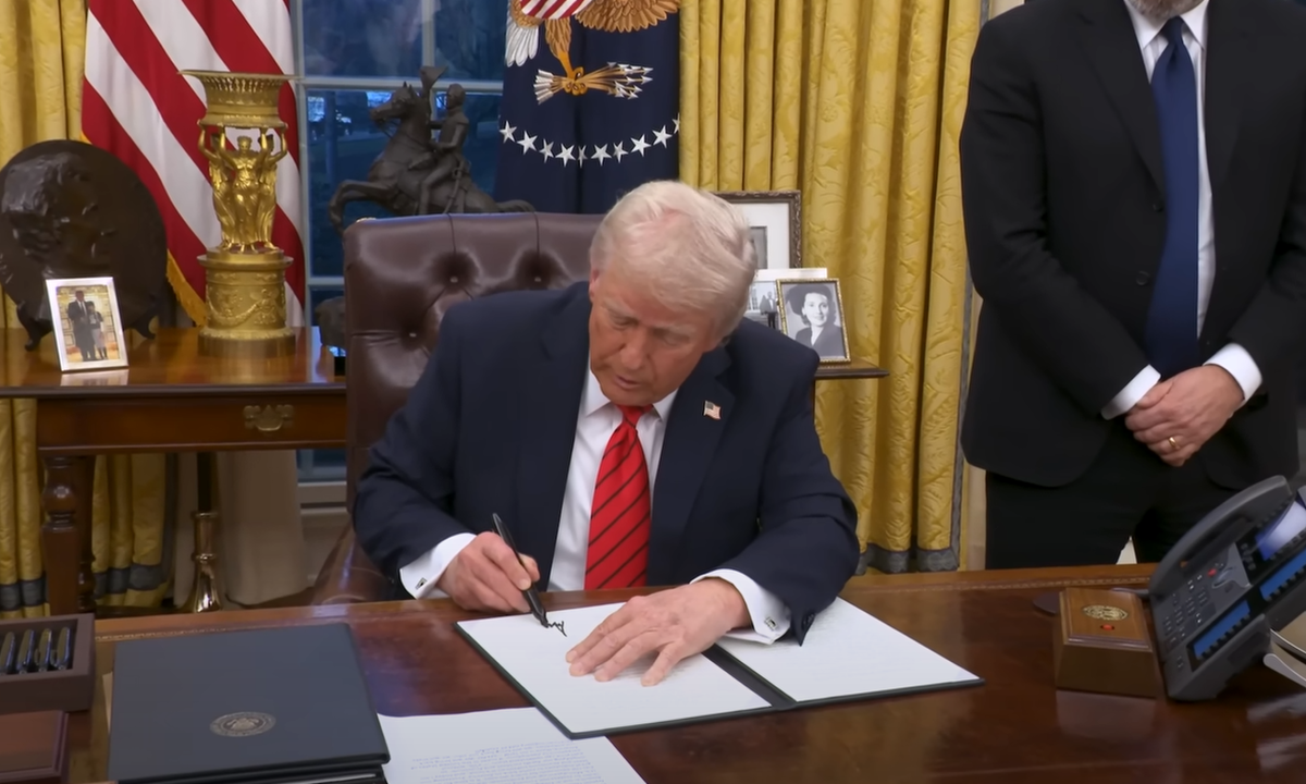 O presidente dos Estados Unidos Donald Trump