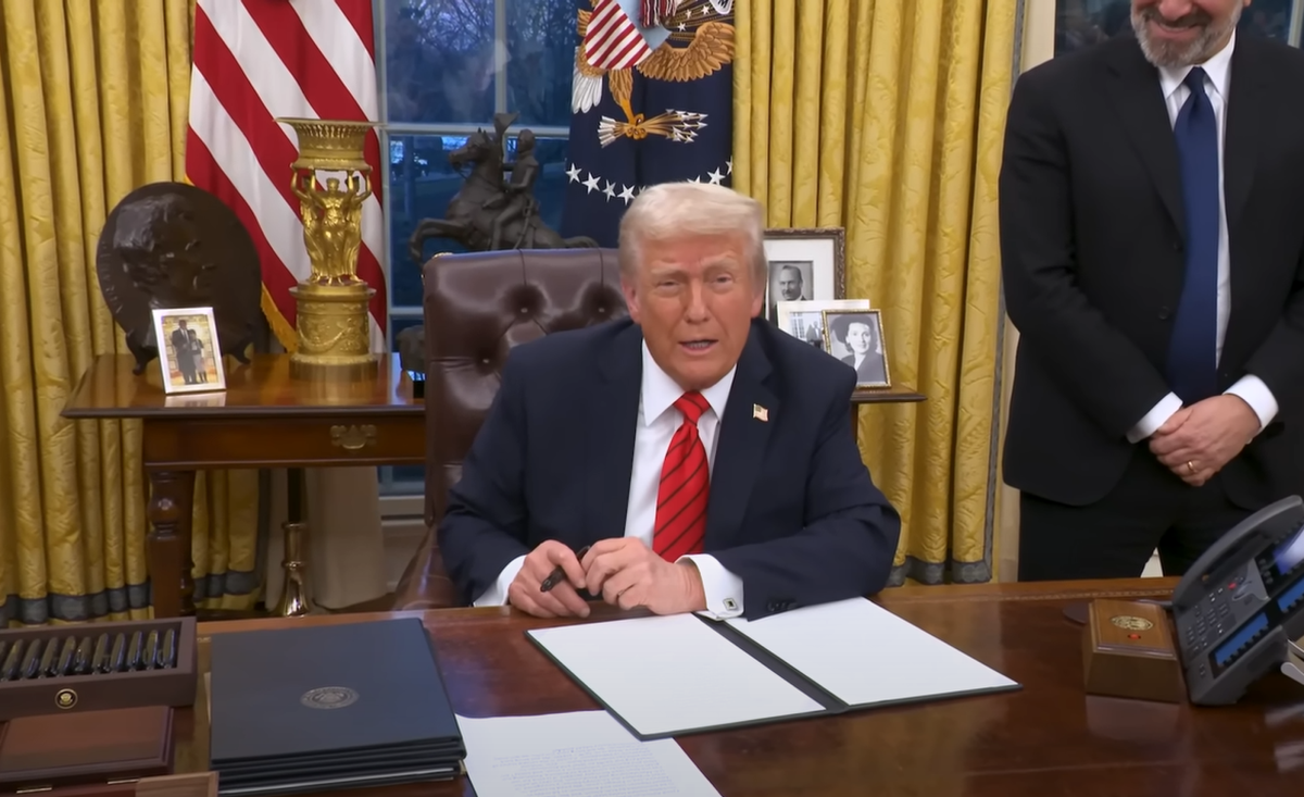 O presidente dos Estados Unidos Donald Trump