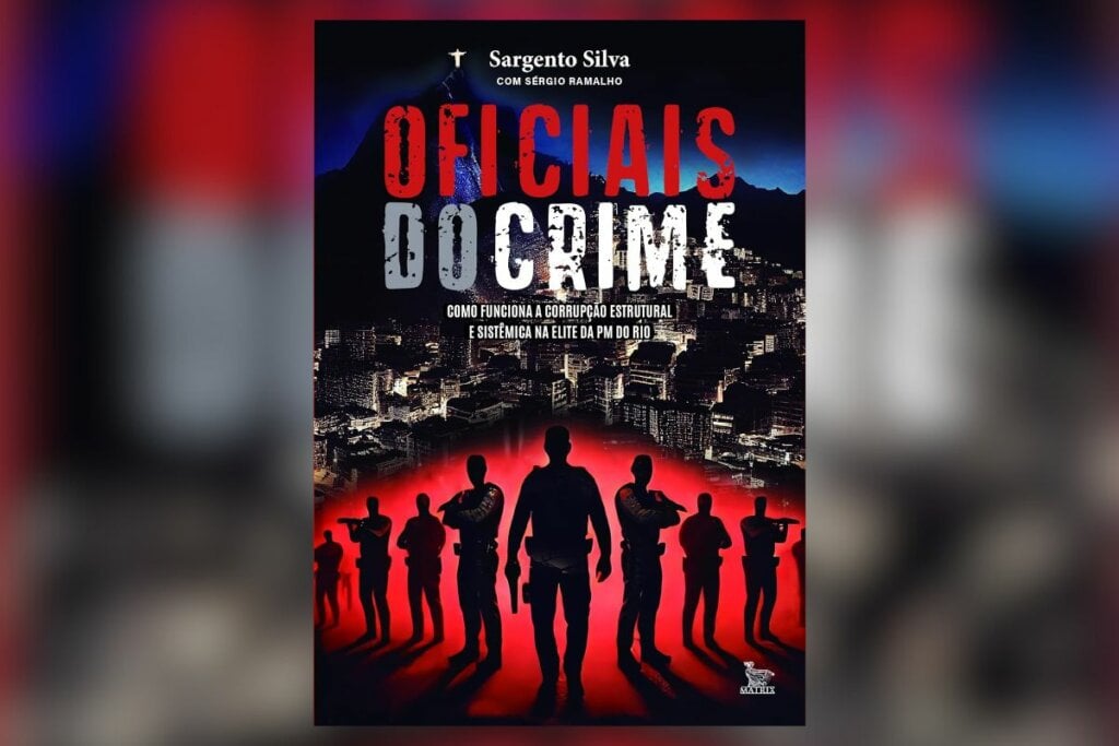 No livro ‘Oficiais do crime’, Sérgio Ramalho faz uma imersão sobre o cenário de corrupção da Polícia Militar do Rio de Janeiro (Imagem: Reprodução digital | Editora Matrix)
