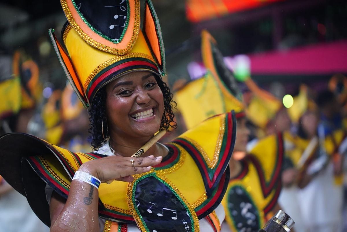 Campeã do Grupo B em 2024, Rosas de Ouro abriu os desfiles do Grupo de Acesso nesta sexta no Sambão por Fernando Madeira