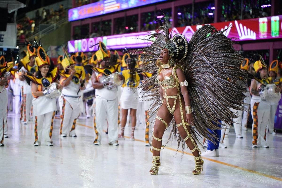 Campeã do Grupo B em 2024, Rosas de Ouro abriu os desfiles do Grupo de Acesso nesta sexta no Sambão por Fernando Madeira