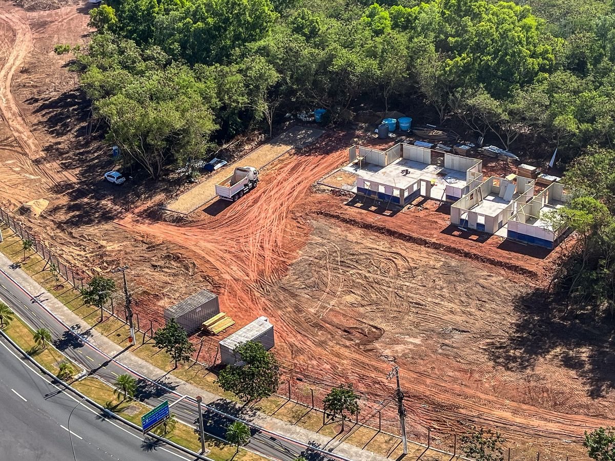 Início das obras do mergulhão em Jardim Camburi por Vitor Jubini