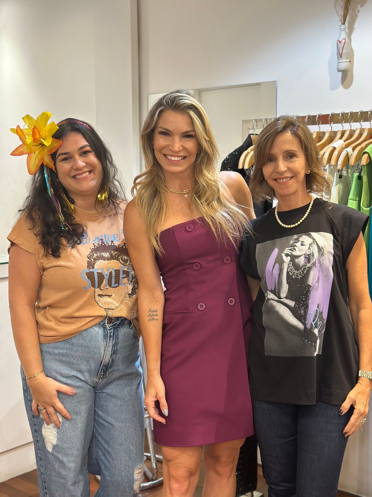 Laila Castiglioni, Renata França, Claudia Larica