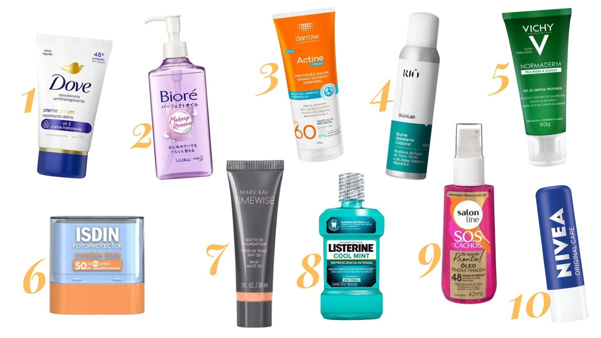 Produtos de beleza para o carnaval