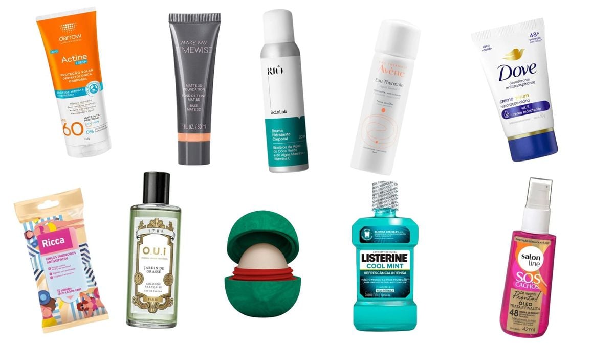 Produtos de beleza para o carnaval