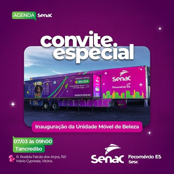 Unidade móvel de beleza Senac