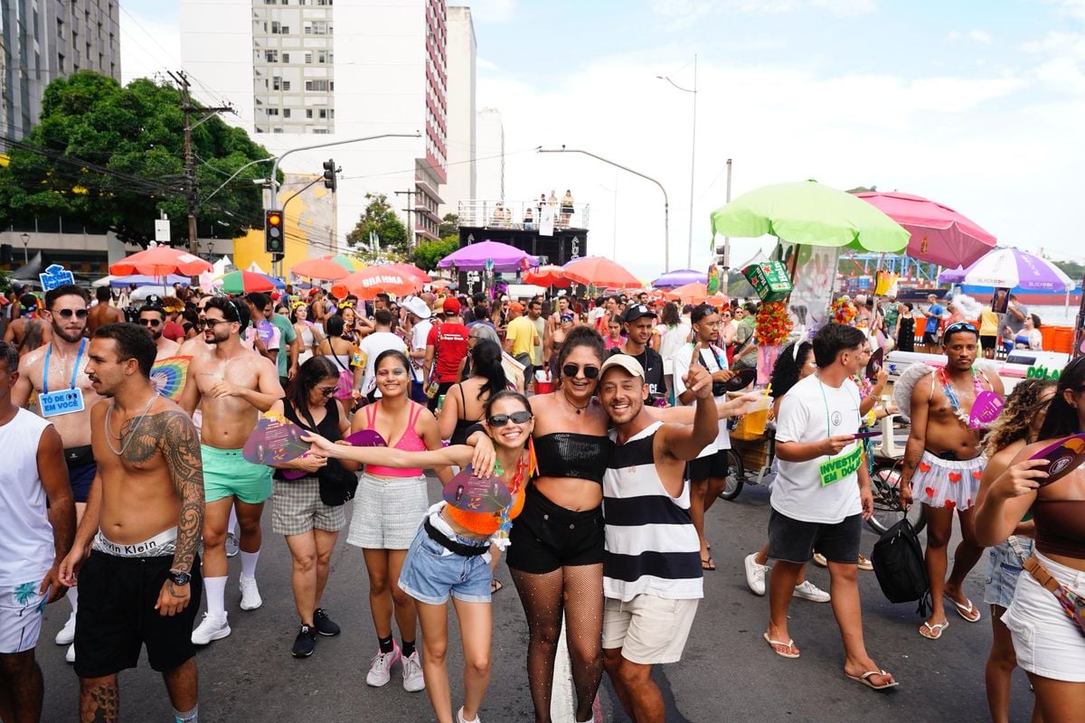 Bloco voador, no Centro de Vitória, nesta segunda (2) por Carlos Alberto