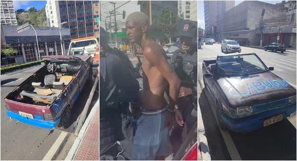 Carro teve sua estrutura modificada e estava com licenciamento vencido; condutor, por sua vez, também estava com a CNH fora da validade