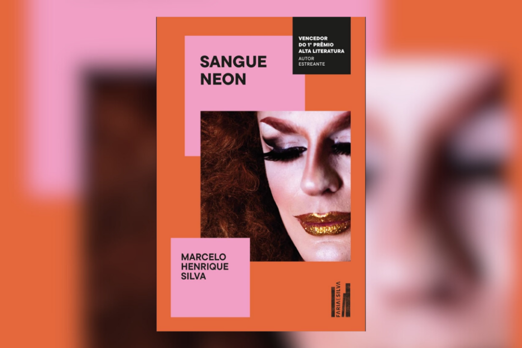 &#8220;Sangue neon&#8221; recria a ascensão da AIDS no Brasil entre 1970 e 1990, período crítico da epidemia marcada pela desinformação e preconceito (Imagem: Divulgação | Editora: Faria e Silva)