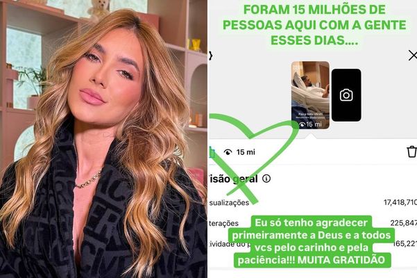 Virginia Fonseca conta que José Leonardo já está em casa e 'celebra' marca de visualizações