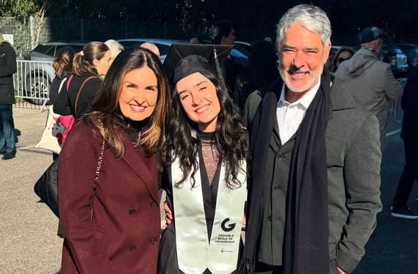 Fátima Bernardes, Laura e Willian Bonner