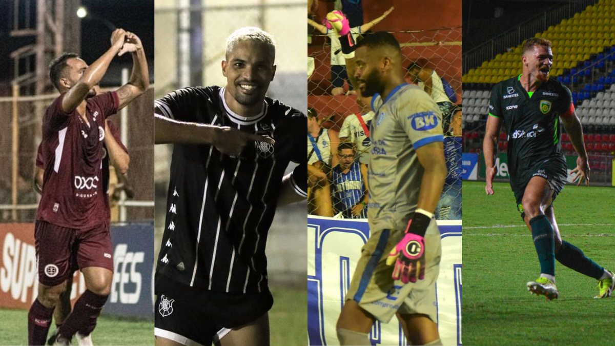 Alex Galo, da Desportiva; Matheus Costa, do Rio Branco; Paulo Henrique, do Vitória; Ferrugem, do Porto Vitória