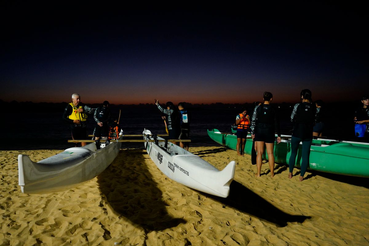 Canoa havaiana em Vila Velha