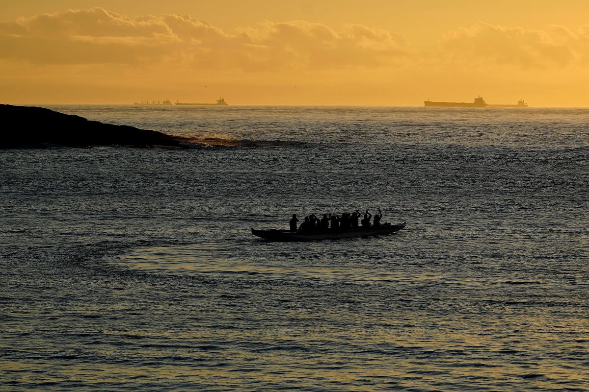 Sentindo na Pele, canoa havaiana em Vila Velha por Fernando Madeira