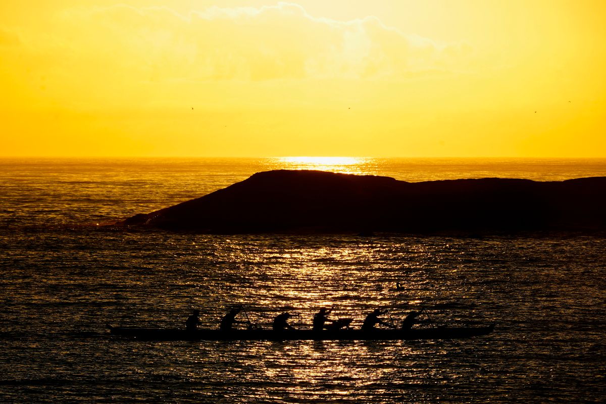 Canoa havaiana em Vila Velha
