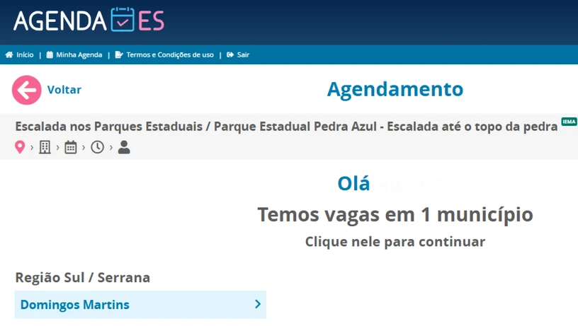 Passo a passo marcação