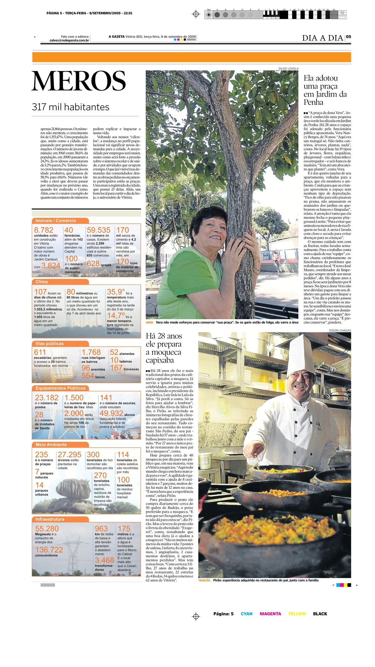 Pirão noticiado em "A Gazeta" por Reprodução/CEDOC/A Gazeta