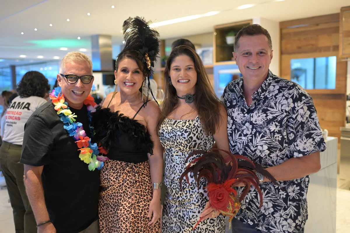 André Hees e Renata Rasseli, Talita Pinho e Bruno Pinho