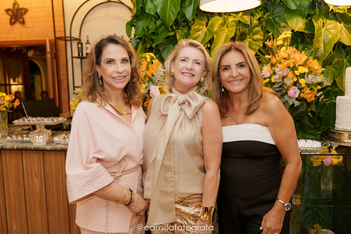 Glaucia Baião, Gracinha Nader e Rozane Rasseli