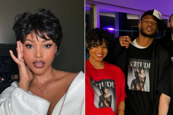 Cantora Ruby e o ator Marlon Wayans
