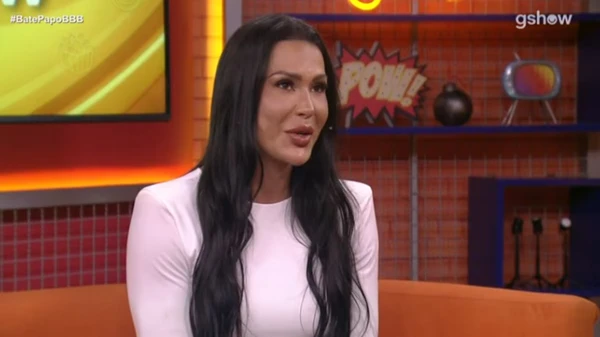 Gracyanne reconheceu que errou com o ex-ginasta no reality