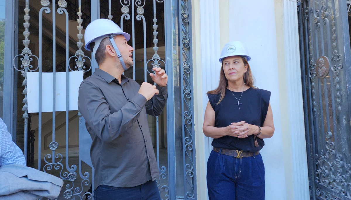 Obras do Teatro Carlos Gomes entram na fase final e espaço cultural será inaugurado em dezembro de 2025