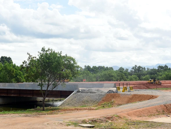Obras na Rodovia Darly Santos, em Vila Velha por Carlos Alberto Silva
