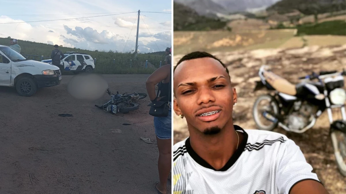 Motociclista morre em acidente com carro em Ecoporanga; veja vídeo