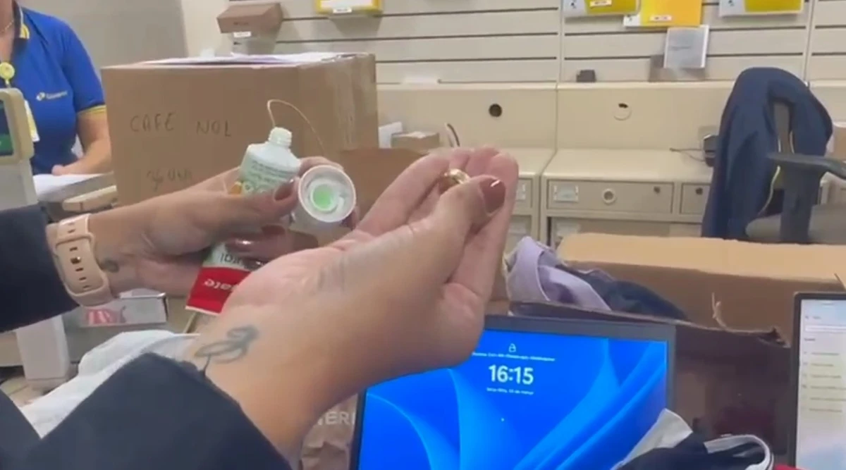 Aliança furtada estava sendo enviada em tubo de pasta de dente pelos Correios