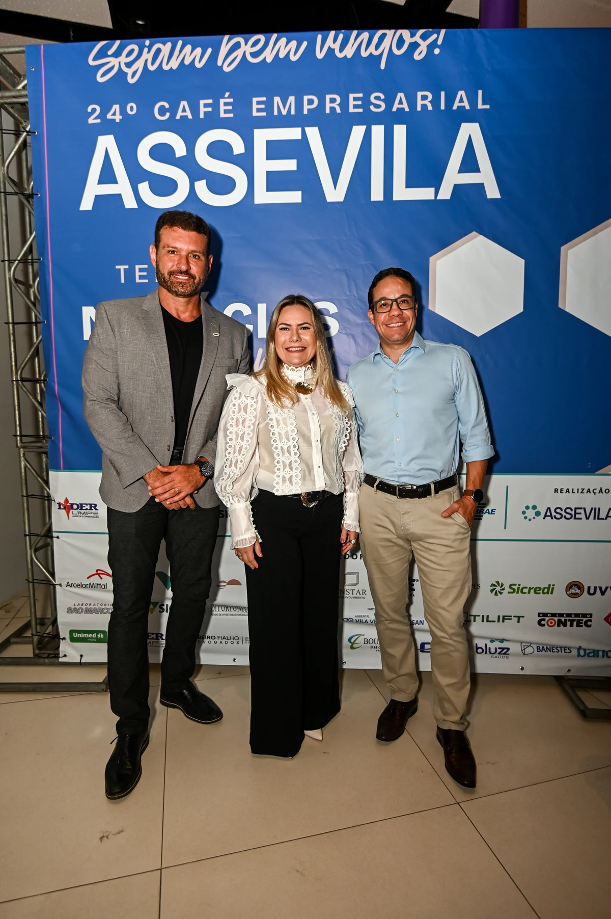 Fabio Junger, Lucilaine Medeiros e Eurípedes Pedrinha