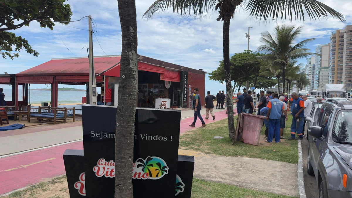 Quiosque do Vitalino, em Vila Velha, volta a ser fechado após prefeitura conseguir nova decisão judicial por Karla Rodrigues/Leitor