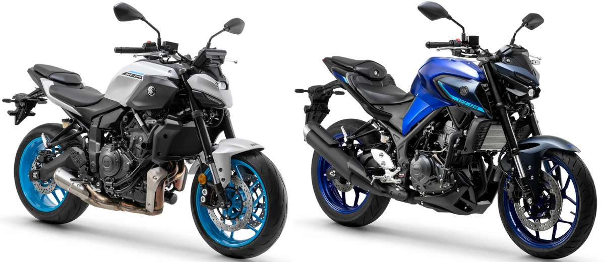 Yamaha MT-07 e MT-03