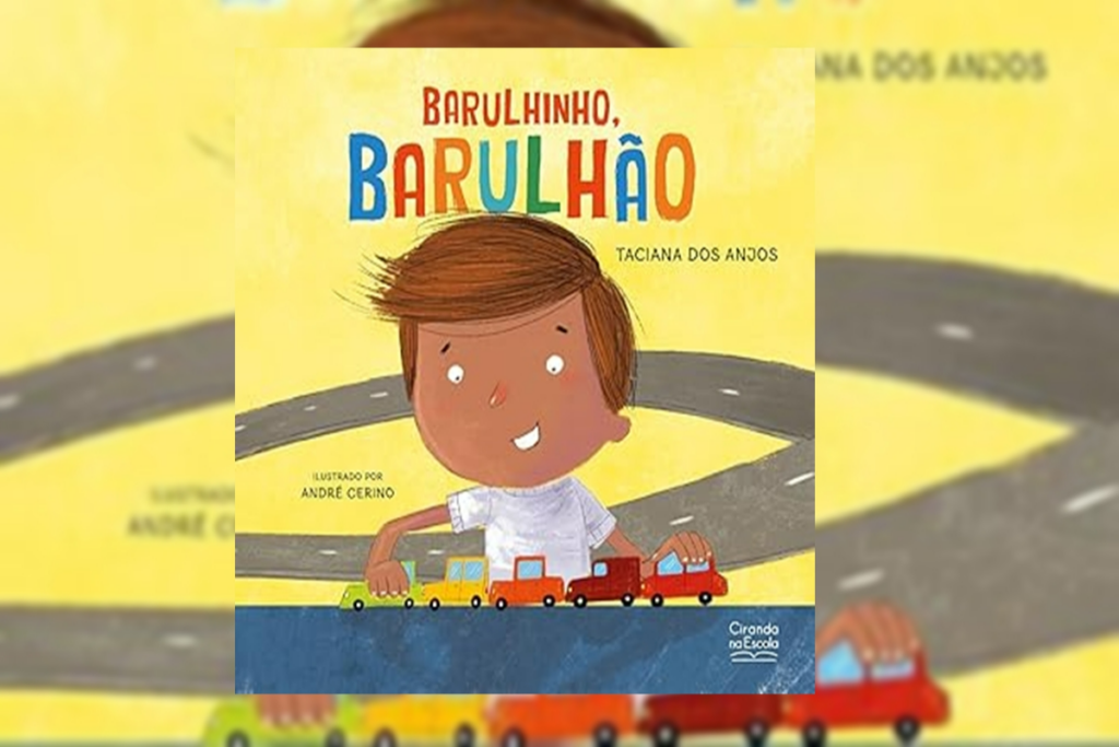 Em &#8220;Barulinho, barulhão&#8221; Tito enfrenta desafios em seu primeiro dia de aula (Imagem: Reprodução digital | Editora Ciranda na Escola)
