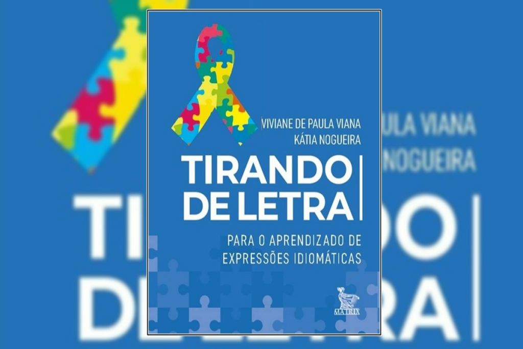 O livro-caixinha &#8220;Tirando de letra&#8221;, ajuda no desenvolvimento da linguagem (Imagem: Reprodução digital | Editora: Matrix)