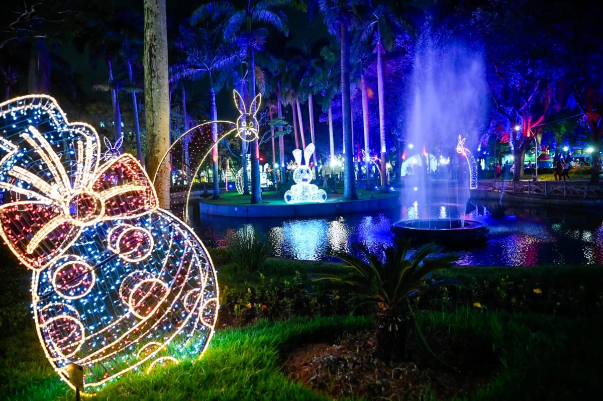 Vila de Páscoa no Parque Moscoso, em 2024