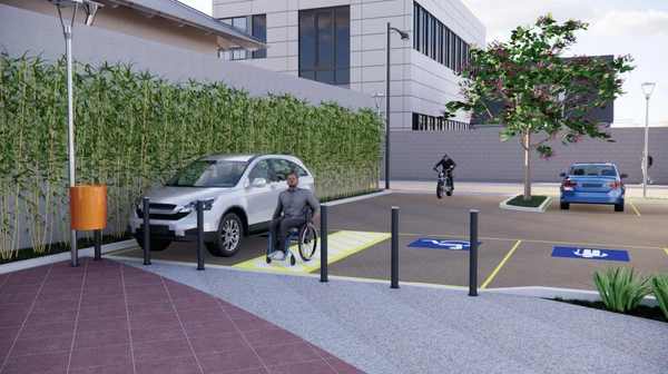 Projeto de estacionamento e praça ao lado do Cais das Artes, na Enseada do Suá, em Vitória por Reprodução
