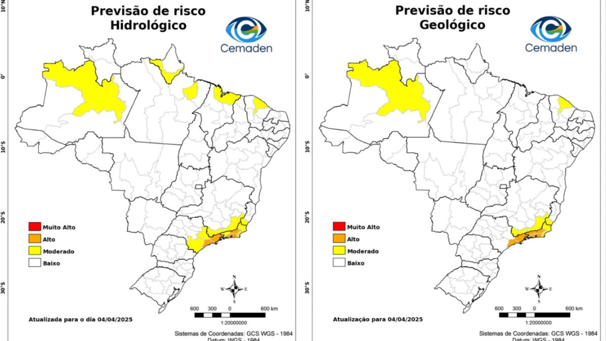 Chuvas podem provocar consequências em Cachoeiro de Itapemirim nesta sexta-feira (4)