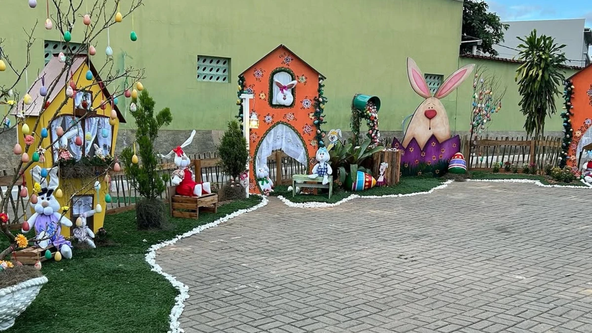 Jardim da Páscoa em Domingos Martins