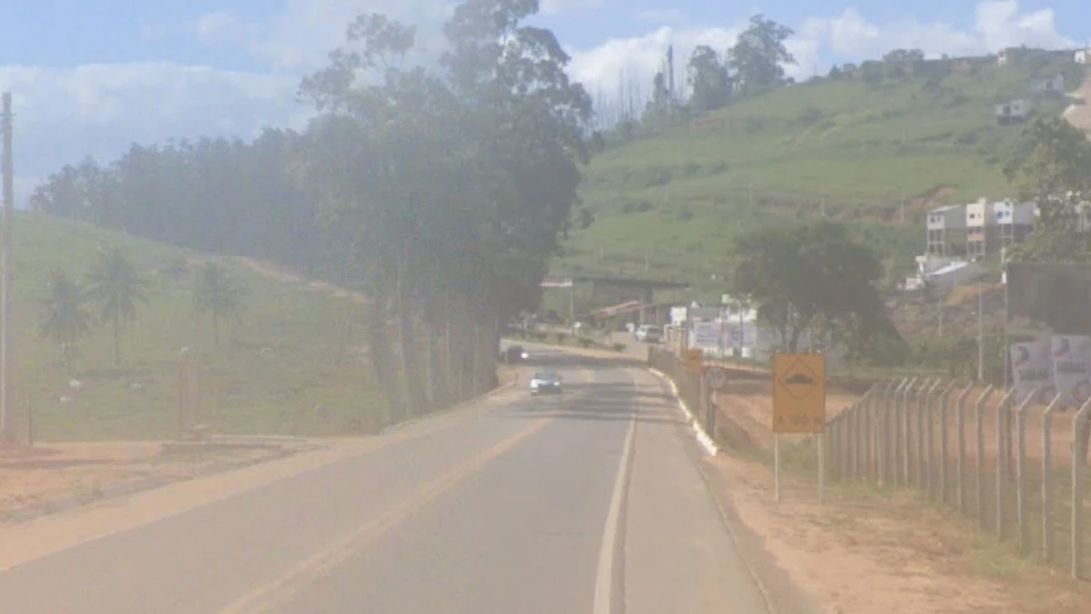 Rodovia ES 137 em São Gabriel da Palha na altura do local onde corpo foi achado