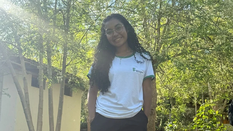 Gabrielly Baldam Machado pediu a intercessão de Nossa Senhora para passar no Ifes