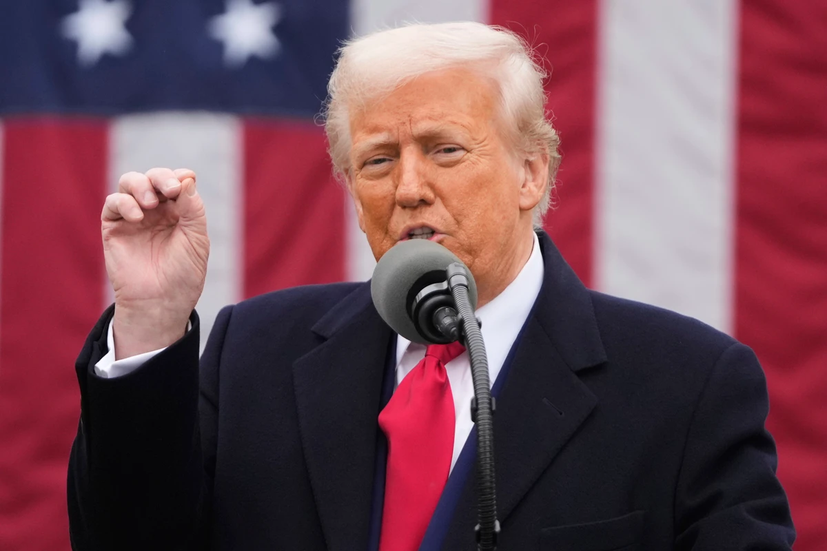 O presidente dos Estados Unidos, Donald Trump, durante o anúncio das tarifas recíprocas para diversos países
