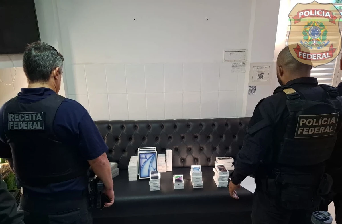 Material apreendido durante a Operação Linha Ocupada, da Receita e Polícia Federal por Divulgação | Polícia Federal