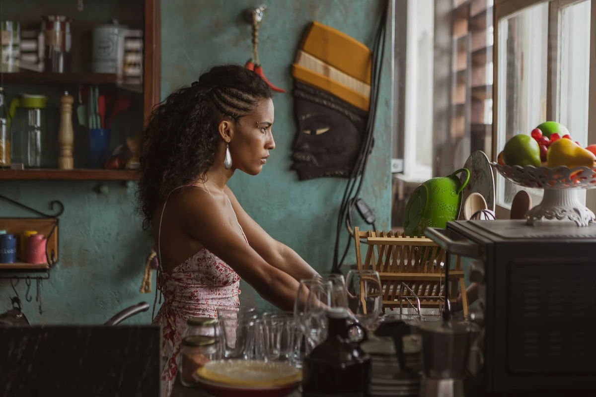 A atriz Castilho no primeiro episódio de 