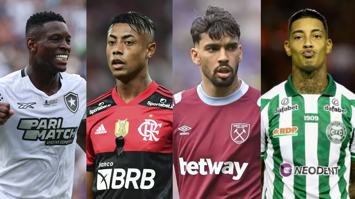 Luiz Henrique, Bruno Henrique, Lucas Paquetá e Alef Manga