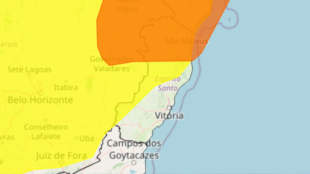 Estado recebeu dois alertas de chuvas intensas de sexta-feira (18) até sábado (19)