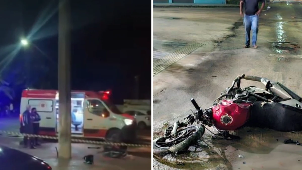 Jovem morreu após batida de moto com poste em Guriri