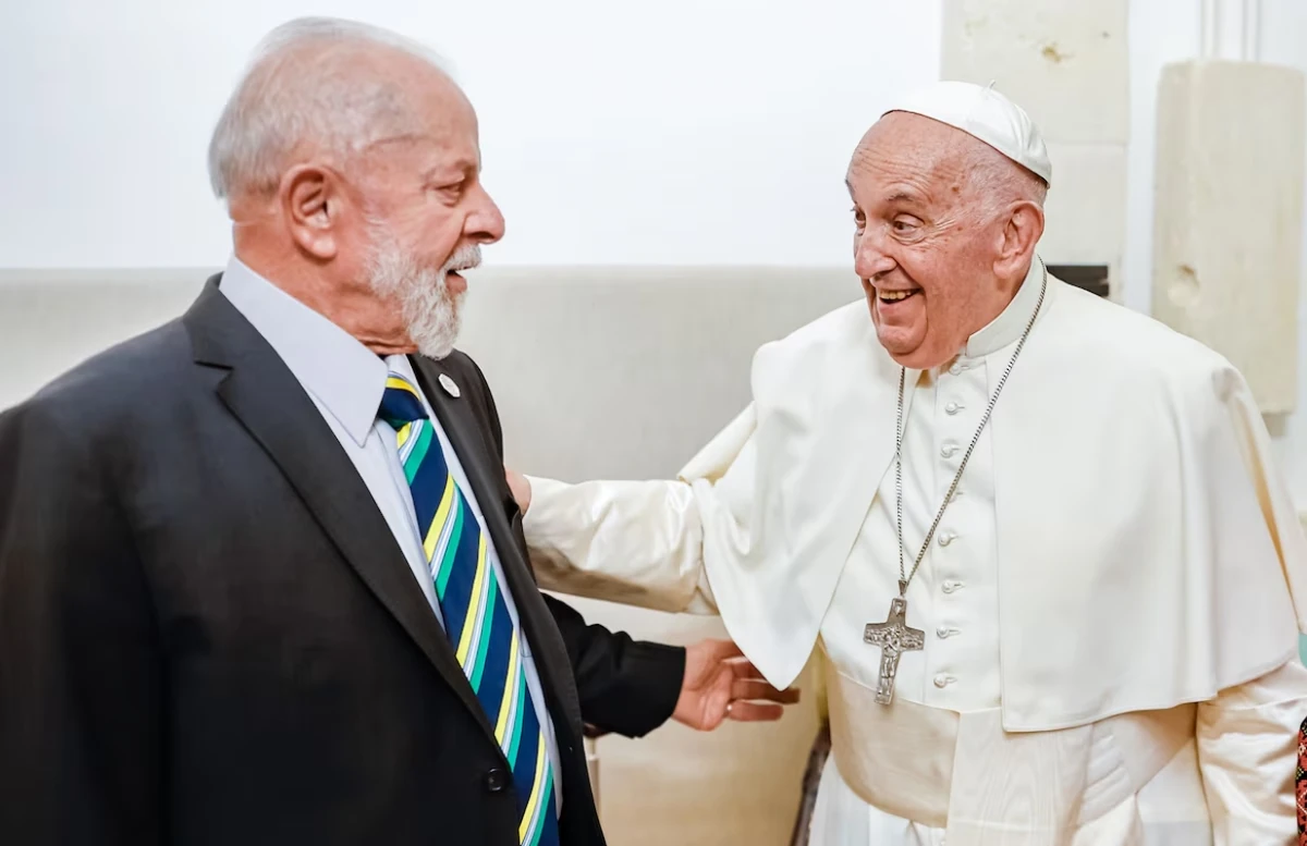 O presidente Lula e papa Francisco
