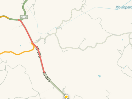Trânsito na ES 375, de Piúma para Anchieta  por Reprodução | Waze