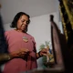 Imagem - Após promessa, Nossa Senhora da Penha virou madrinha de professora