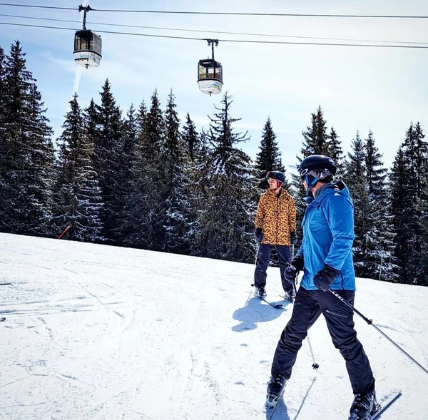 Gabriel Comério e Bruno Vilaça em Megève por Reprodução @brunovilaça